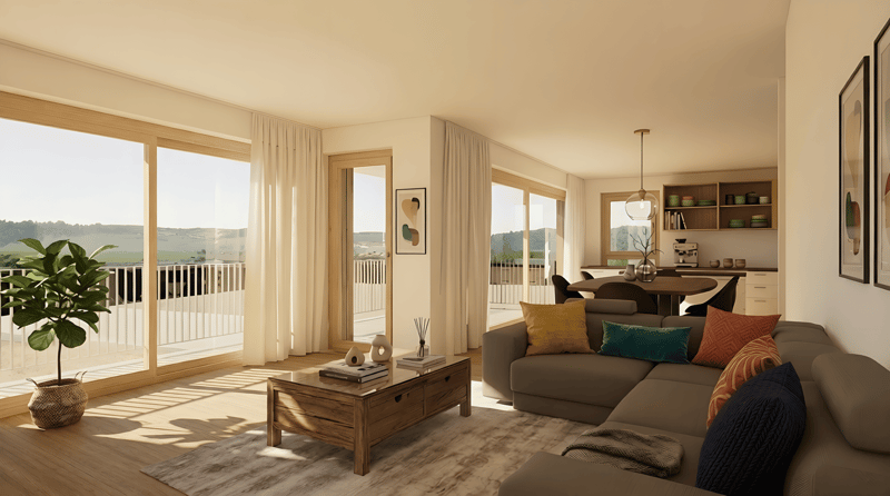 W4: 3.5-Zimmer-Neubauwohnung mit grosszügigem Balkon (4)