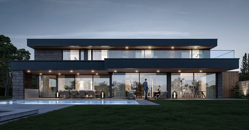 Das Haus bei Nacht