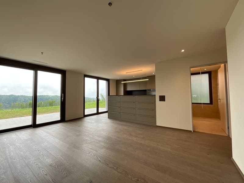 3.5-Zimmer-Garten-Wohnung mit atemberaubendem Ausblick und Zusatzraum (1)