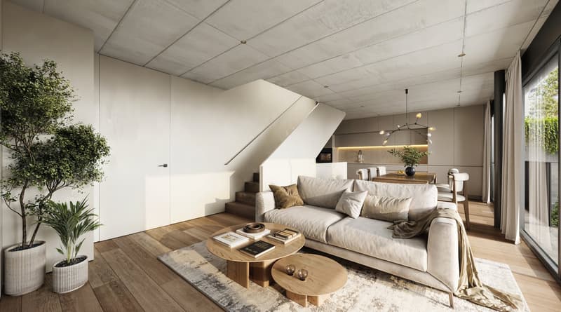 Newly built 4.5-room maisonette apartment with large garden (4)