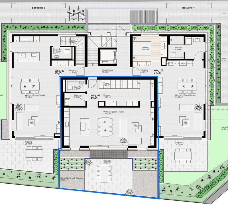 ERSTBEZUG: 4.5-Zimmer-Maisonette-Wohnung - Neubau in Hersberg (11)