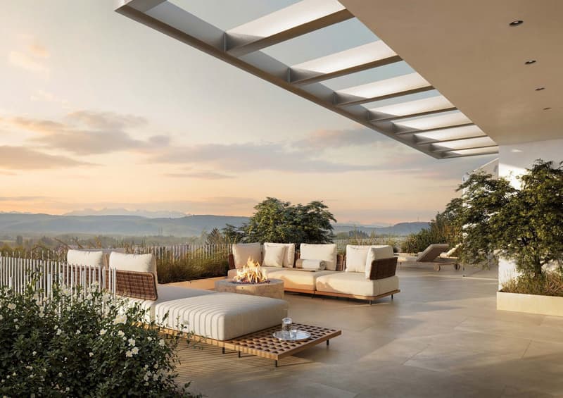 New building: 4.5-room terrace apartment, 158 m² - Living on the sun slope (3)