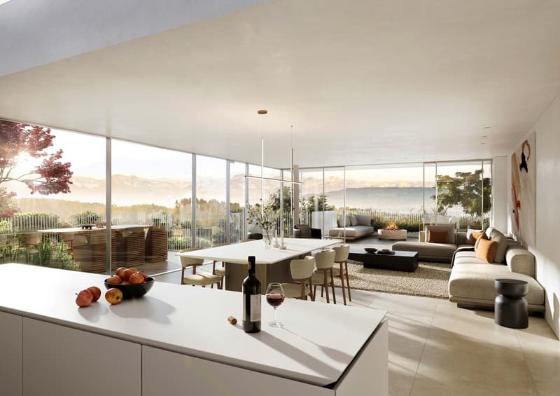 New building: 4.5-room terrace apartment, 158 m² - Living on the sun slope (5)