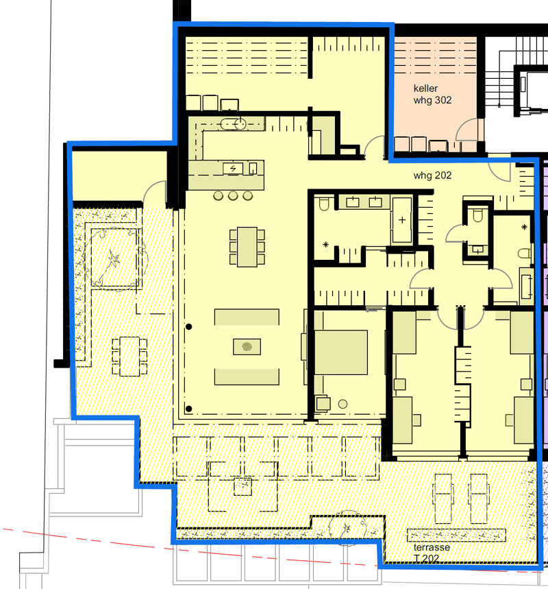 New building: 4.5-room terrace apartment, 158 m² - Living on the sun slope (6)