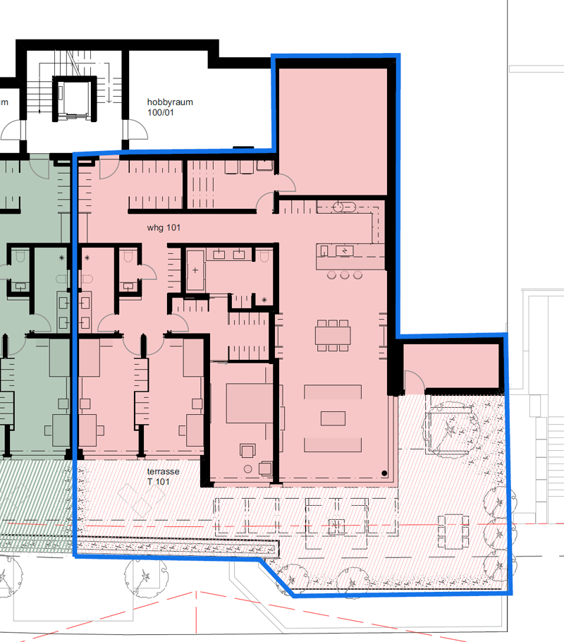 New building: 4.5-room terraced apartment, 172 m² - Living on the sunny slope (6)