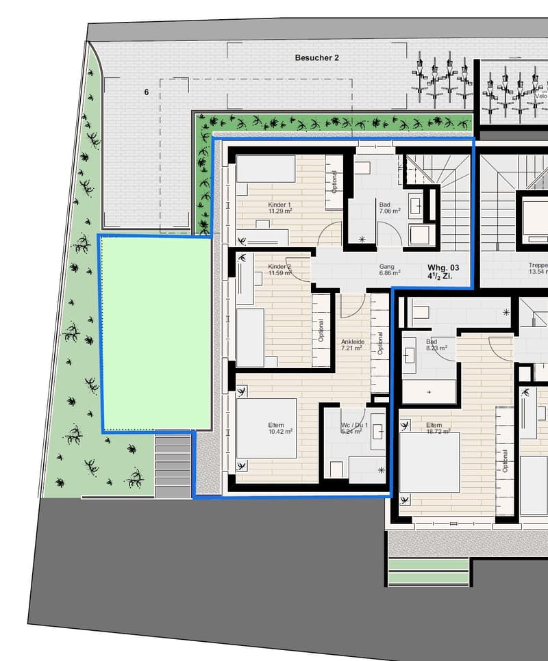ERSTBEZUG: 4.5-Zimmer-Maisonette-Wohnung - Neubau in Hersberg (11)