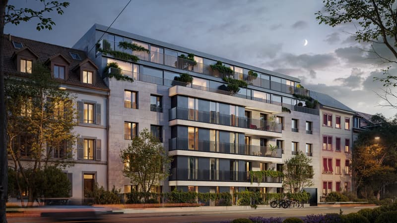Neubau 4.5-Zimmer-Wohnung im Gundeli im 4. Stock mit Balkon (3)