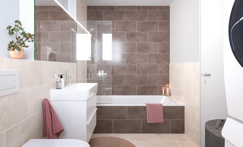 Modern 2.5-room new building apartment with balcony and garden share in Biel/Bienne (4)