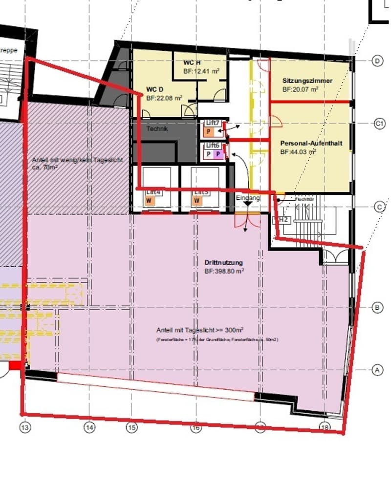 Unité commerciale avec 130m² d'espace au sol dans le centre commercial - Migros Claramarkt (4)