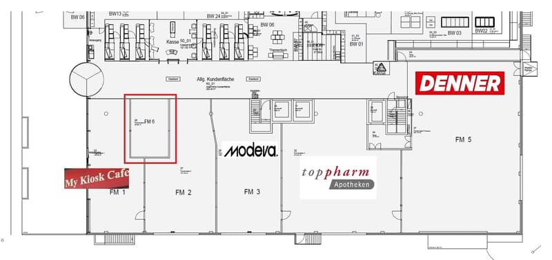 Retail space with 45m² in Shopping Center - Migros Bubendorf (2)