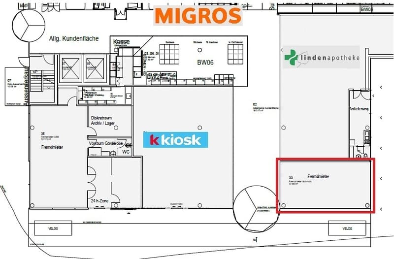 Attraktive Verkaufsfläche mit ca. 47m² in Migros Center (3)