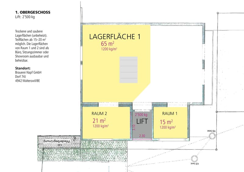 Commercial spaces/workshop/storage with office & parking; partial areas from 25 sqm (2)