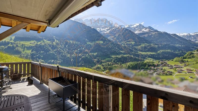 Magnifique duplex de 7,5 pièces au dernier étage avec vue sur les Dents du Midi (13)