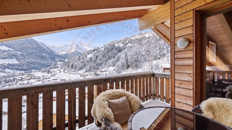 Magnifique duplex de 7,5 pièces au dernier étage avec vue sur les Dents du Midi (1)