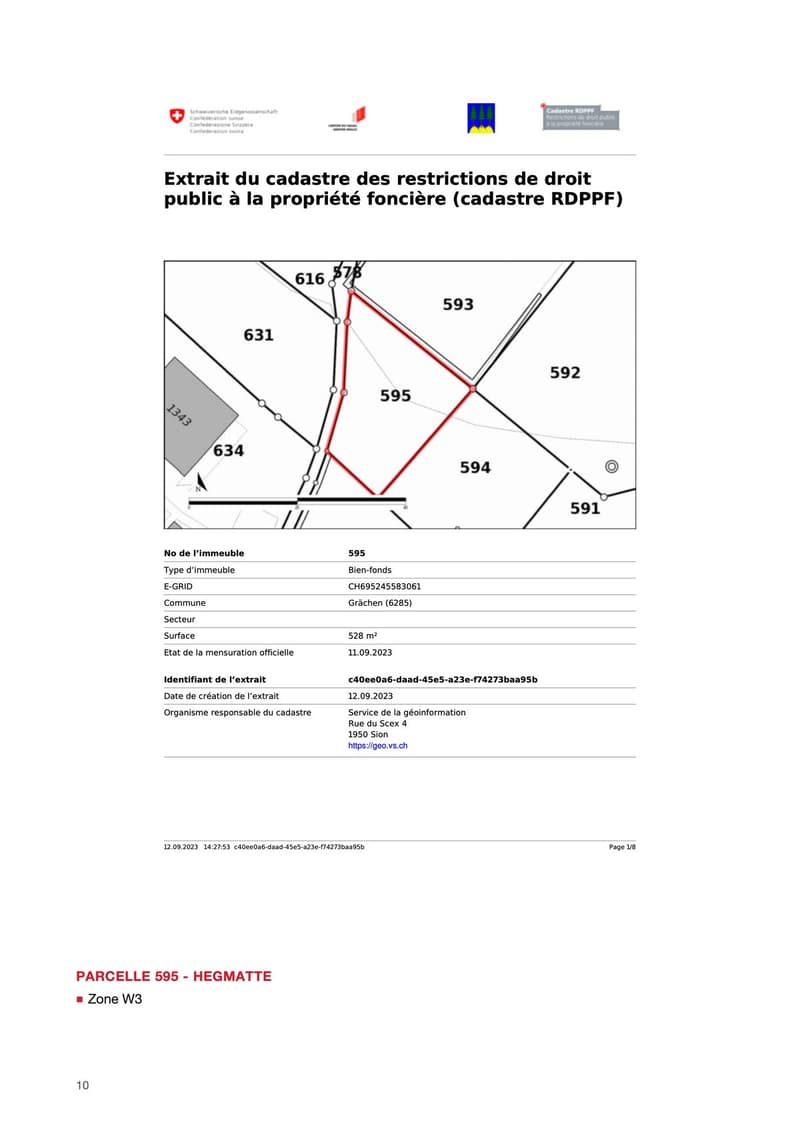 Parcelle 595 - 528 m2 - Hegmatte