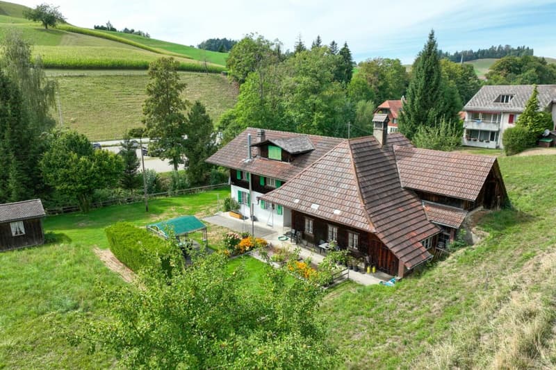 Projekt mit Geschichte und Perspektive: über 3'600 m² Land und zwei Hausteile am Bachufer (3)