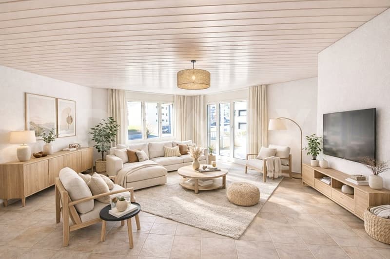 Beautiful 3.5 room apartment with large balcony, elevator, and underground parking in Neudorf (2)