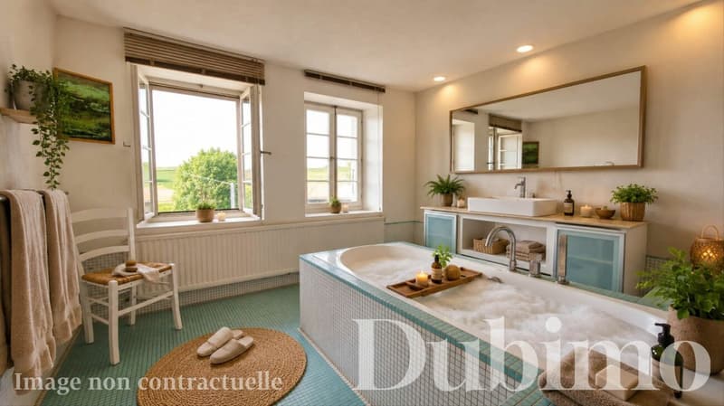 DUPLEX AVEC COMBLES AMÉNAGÉS ENTIÉREMENT RÉNOVÉ A CREMIN (LUCENS) (5)