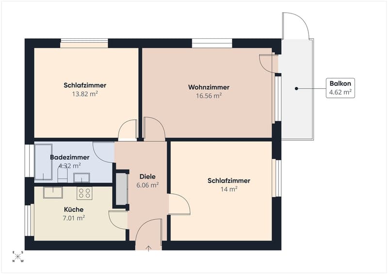 Appartement 3½ pièces avec grand espace de jardin – vivre directement sur l'Aare (14)