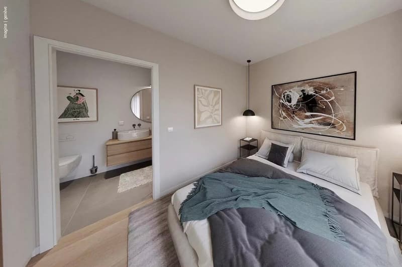 Appartement contemporain avec rooftop et jardin privé. (8)