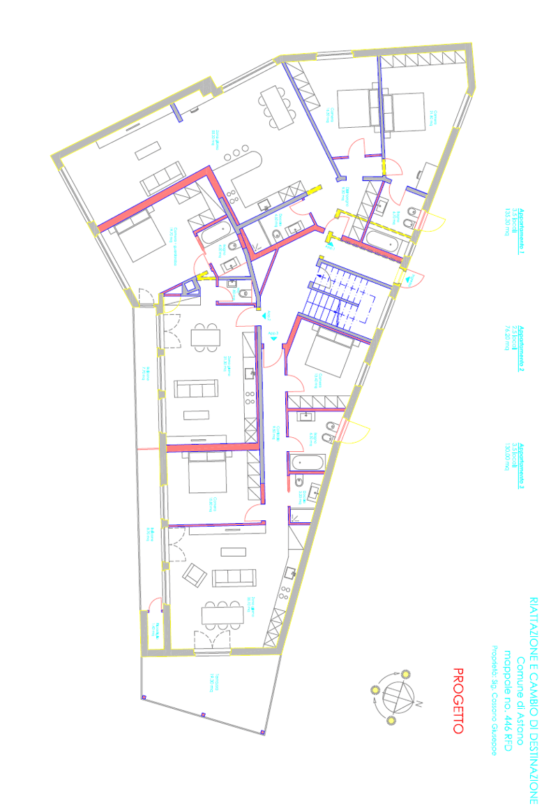 The image shows a detailed floor plan of a multi-room property. It includes a living room, kitchen, 2 bedrooms, 2 bathrooms, and a balcony.