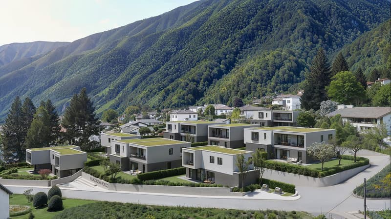 Neues Einfamilienhaus mit großem privatem Garten in Bedano (11)