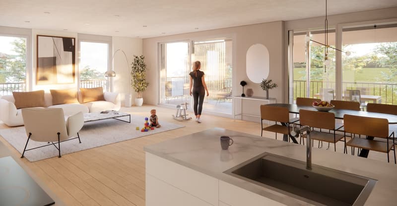 New building 3.5 rooms apartment, last free apartment in the new development Neufeldstr. 24 and 26 (5)