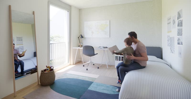 New building 3.5 rooms apartment, last free apartment in the new development Neufeldstr. 24 and 26 (8)