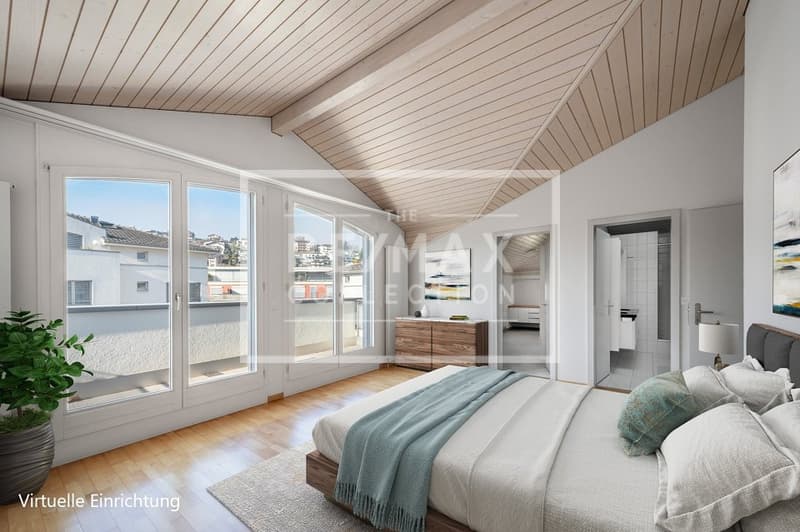A home above the roofs of Küssnacht, living like in a single-family house with panoramic balconies (11)