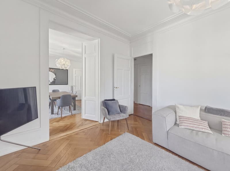Charmant appartement de 5 pièces (2 chambres) au cœur de Genève – Boulevard Helvétique (3)