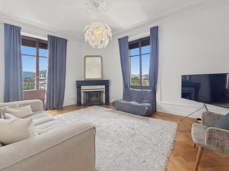 Charmant appartement de 5 pièces (2 chambres) au cœur de Genève – Boulevard Helvétique (2)