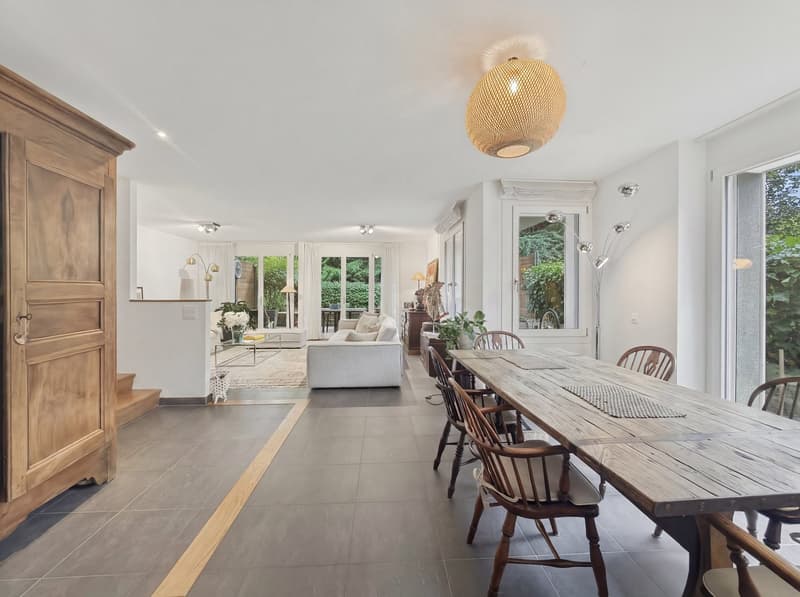 Beautiful furnished duplex of 200 m² with private garden and terrace – Chambésy (9)