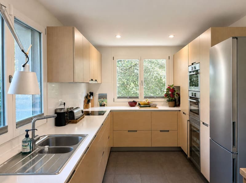 Beautiful furnished duplex of 200 m² with private garden and terrace – Chambésy (4)