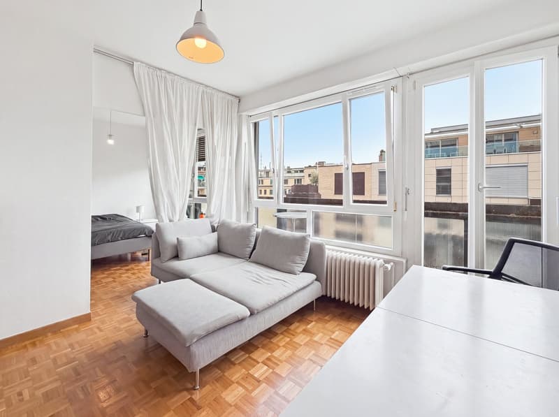 2 pezzi con ampio balcone - Ultimo piano - Hyper-centro di Ginevra (1)