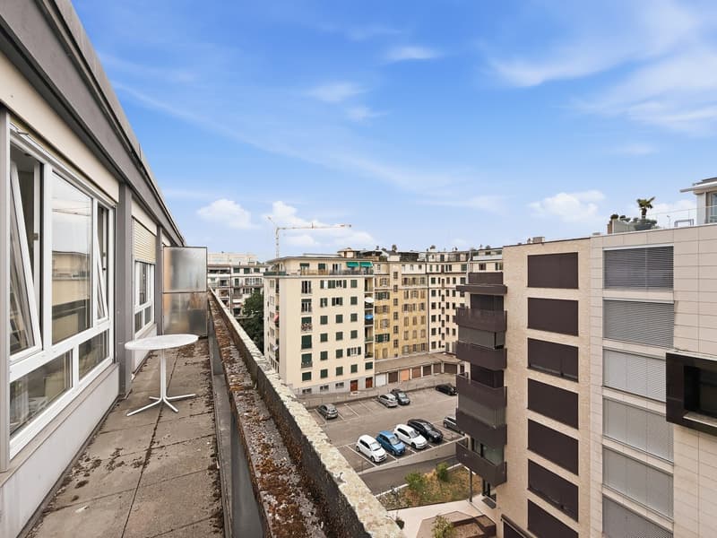 2 pièces avec grand balcon - Dernier étage - Hyper-centre de Genève (13)