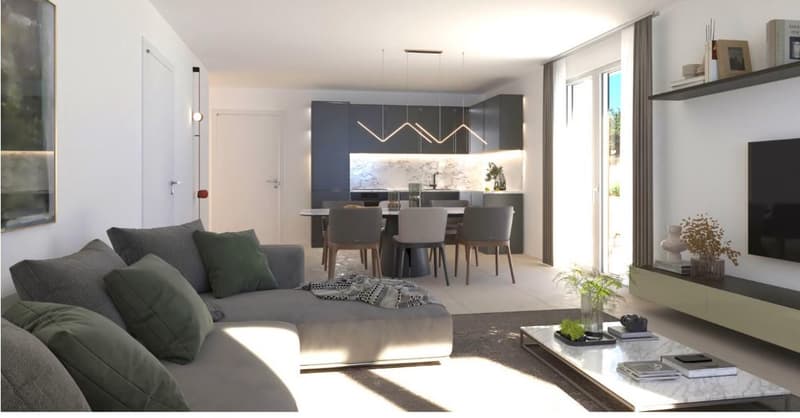 Mendrisio: Nouvel Appartement en Construction à Morbio Inferiore avec Jardin Privé (8)