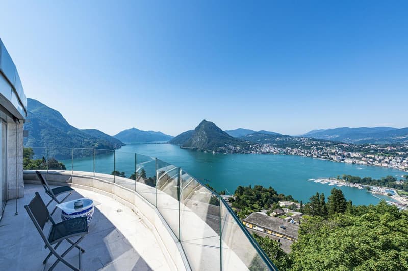 Lugano-Aldesago: Penthouse de luxe sur le Monte Brè: vue imprenable sur le lac! (3)
