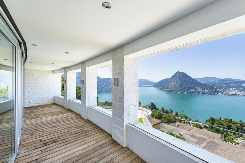 Lugano-Aldesago: Penthouse de luxe sur le Monte Brè: vue imprenable sur le lac! (8)