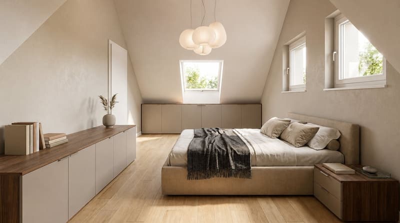 Confortable 2,5 pièces neuf, avec balcon. (6)