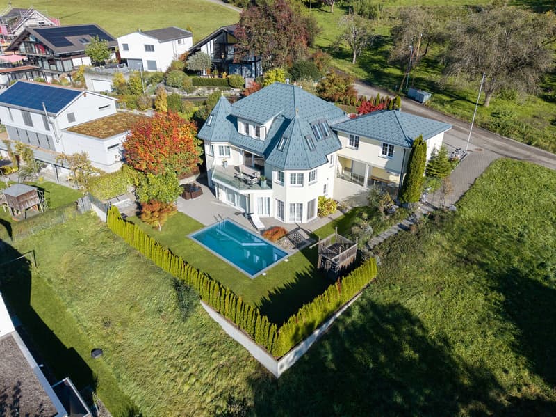 Exclusive country house villa with Alpine panorama and wellness oasis in Hüttwil (2)