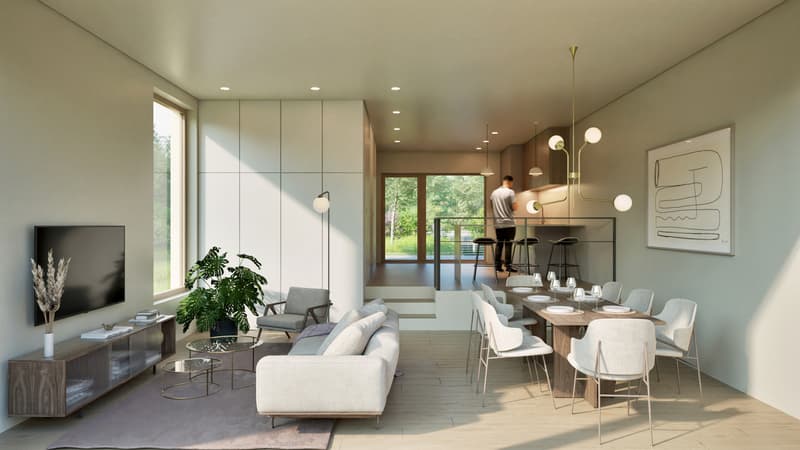 Projet résidentiel de six villas avec jardins privatifs (3)