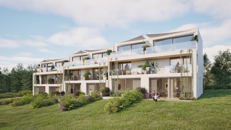 Projet résidentiel de six villas avec jardins privatifs (1)