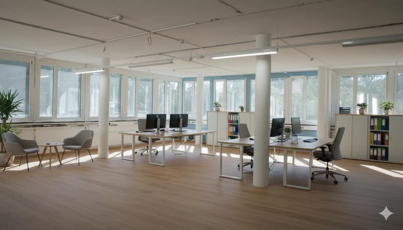 Uffici rinnovati da 150 m² a Cadolles (2)