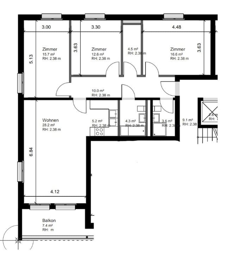 Beautiful apartment with a view of the Aare! (7)