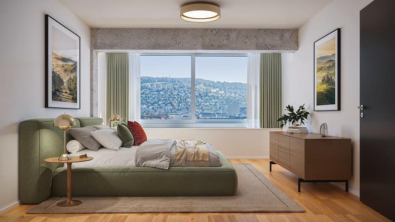 Über den Dächern von Zürich 3.5-Zimmerwohnung im 17. Stock (6)