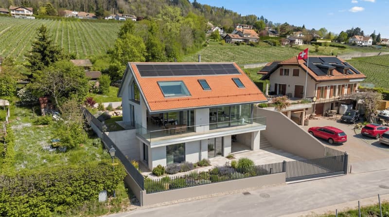 Villa neuve de standing avec vue panoramique sur le lac Léman (3)