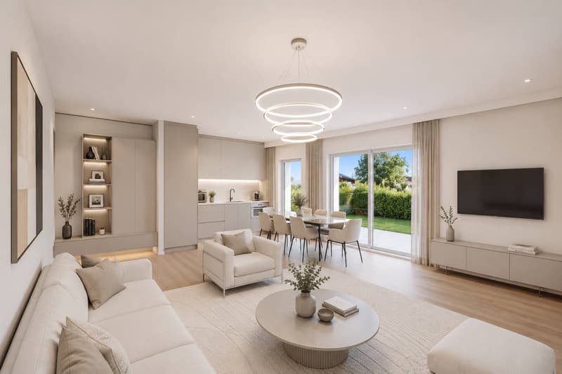 Appartement de 3,5 pièces en rez-de-chaussée avec jardin (1)