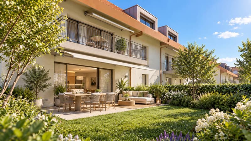 Nouvelle promotion : 3.5 pièces neuf avec jardin privatif et terrasse de 33 m² (1)