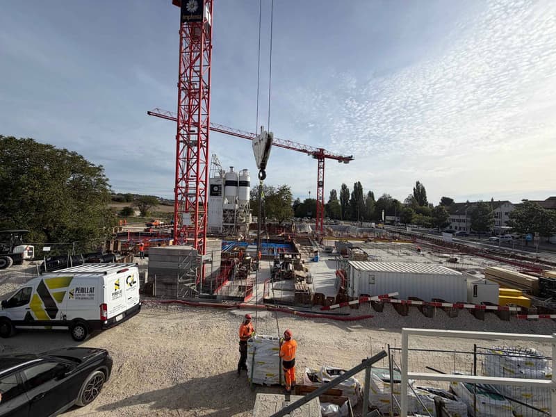 La construction avance bien : Spacieux 5.5 pièces de 131m² + balcon (1)