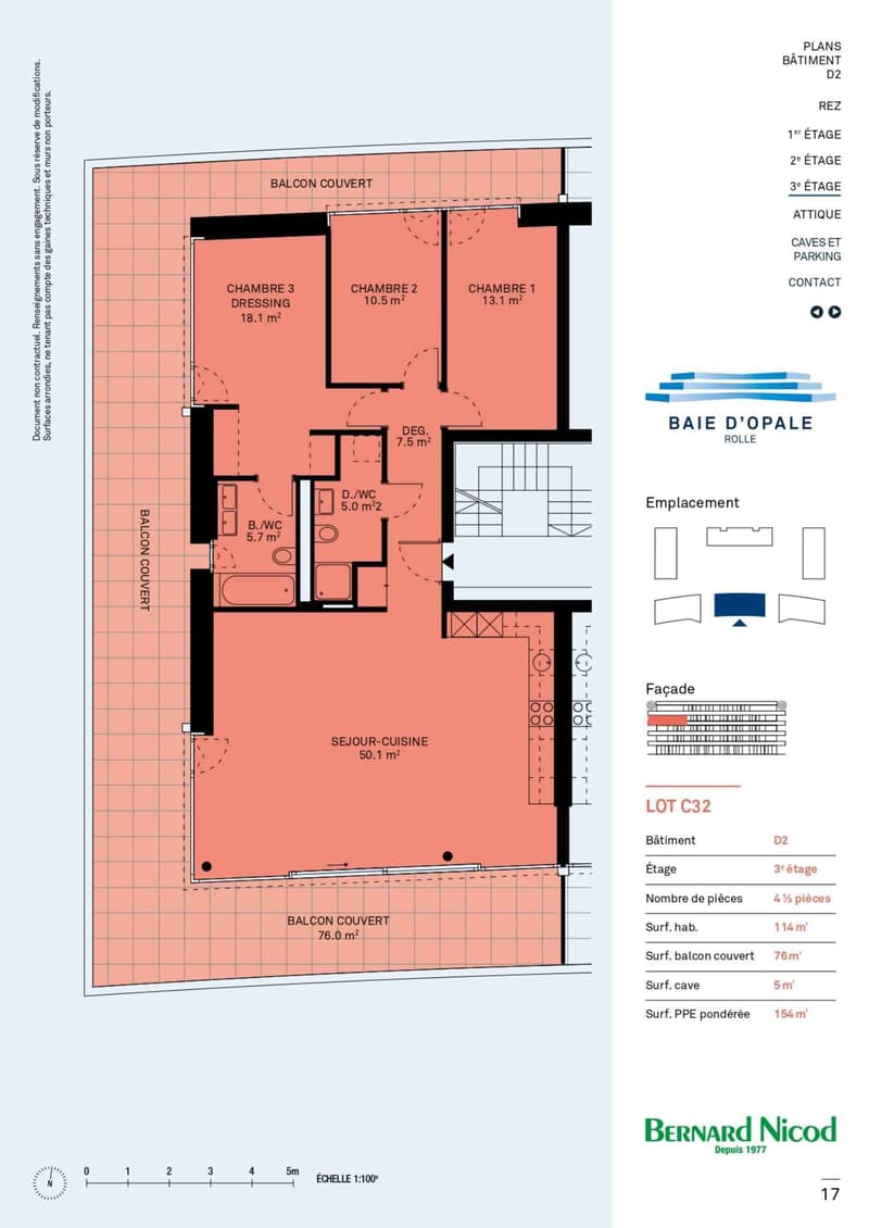 Magnifique 4.5 pièces avec vaste balcon entourant l'appartement (7)